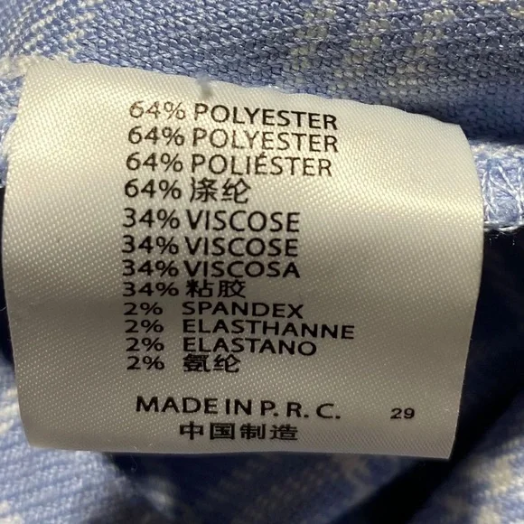 John Galt Pacsun Womens Plaid Mini Skirt Light Blue And White See Measurements‎ - Picture 11 of 11